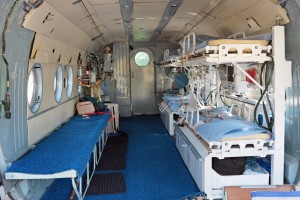 Interior of medical helicopter plane You don't want to have to pay for one of these.  And nor will your travel company!