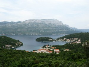 Uvala Banja: The bay on an unusually overcast day