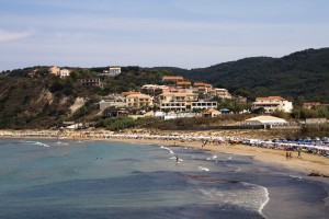 Agios Stefanos (NW Corfu): The beach north of the harbour