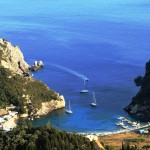 Spiridonos: An anchorage just west of Paleokastritsa