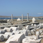 Delos: The Temple of Artemis, part of the extensive excavations best visited from Mykonos
