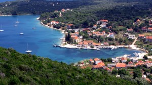 Luka: The village with yachts in the harbour and at anchor