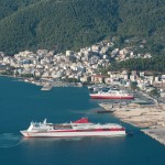 Igoumenitsa: The port with the yacht harbour far left