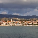 Lixouri: The marina with the town behind