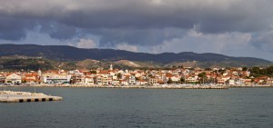 Lixouri: The marina with the town behind