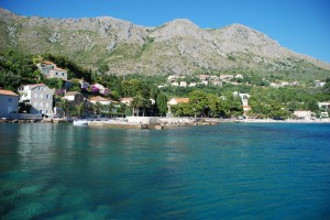 Mlini: The harbour is shallow but you may get stern or bows to on the rocks far left