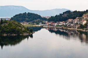Neretva River: one of the small towns along the river
