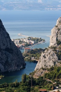 Omis: The town and mouth of the River Cetina from the Gorge