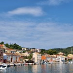 Gaios: The water front with its well kept buildings