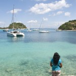 Lakka: Yachts anchored in the clear waters of the bay