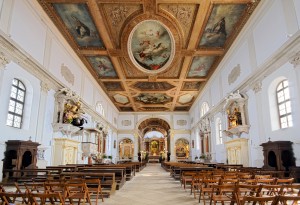 Piran: The interior of Sv Jurij (St George's) church at the centre of the old town