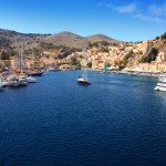 Symi Town: The inner harbour and town