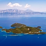 Skorpios: The island is private but there are some usable anchorages