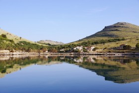 Statival, Otok Kornat, Croatia: Beautiful anchorage reflects the tiny village Statival, Otok Kornat, Croatia: Beautiful anchorage reflects the tiny village