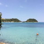 Lakka: View across the bay