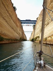 Corinth Canal: Off we go